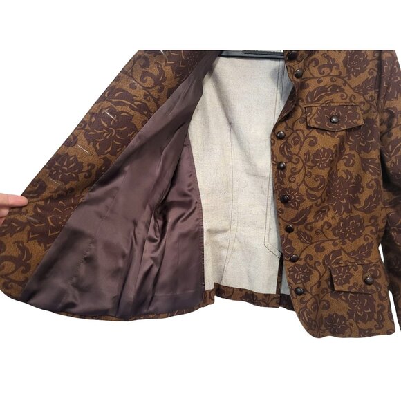 Peruvian Connection Floral Paisley Blazer Jacket - Picture 6 of 12